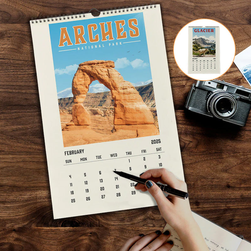 National Parks 2025 Wall Calendar