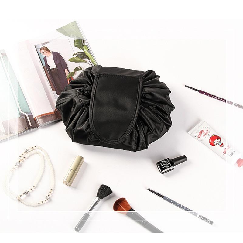 Ultimate cosmetic bag with drawstring