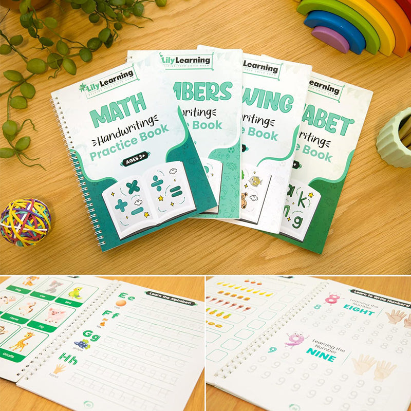 Handwriting Practice Kit Reusable Copybooks for Kids