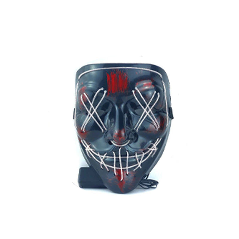 Halloween scary ghost face LED light mask