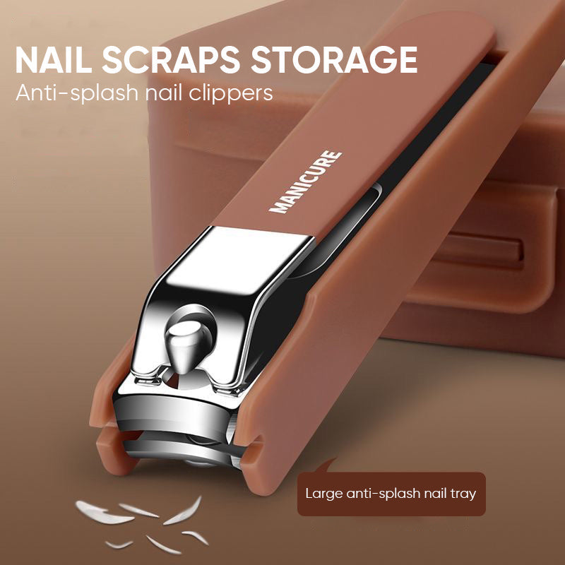 Anti-splash nail clipper set