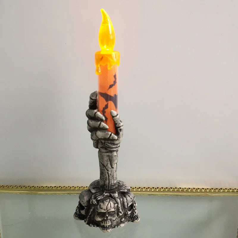 Skeleton Halloween Candle