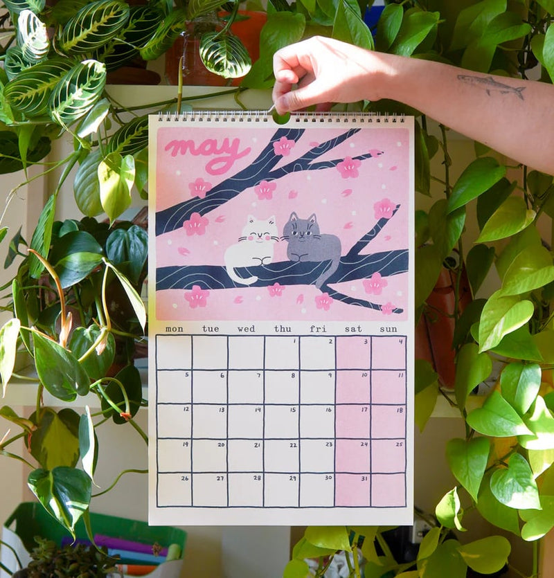 2025 Risograph Cat Calendar