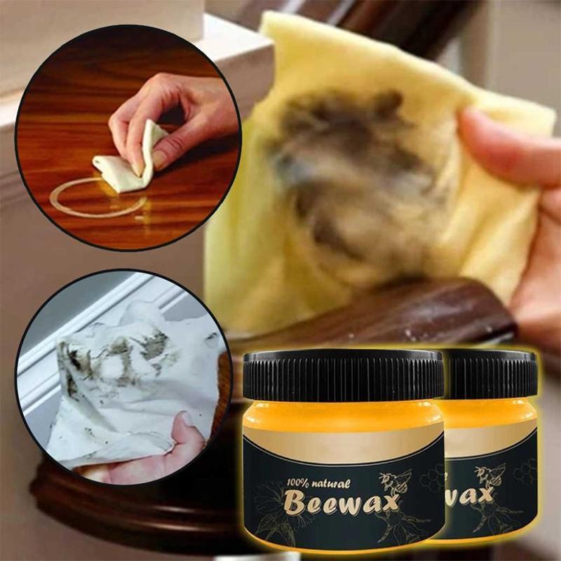 Natural beeswax furniture care polishing