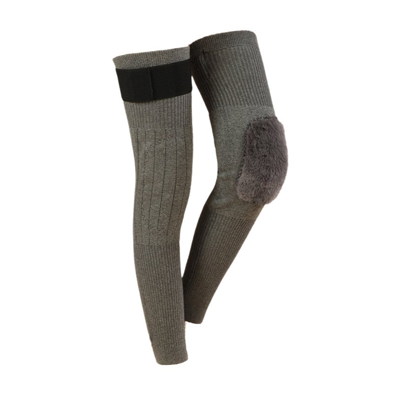 Velvet warm velcro knee pads