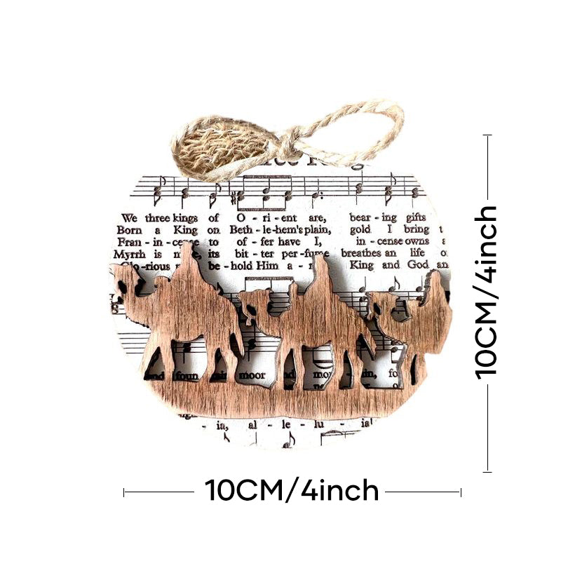 Music Sheet Nativity Ornament