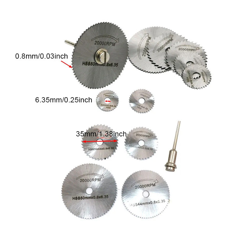 Set of 6 PCS Metal HSS Circular Saw Blade