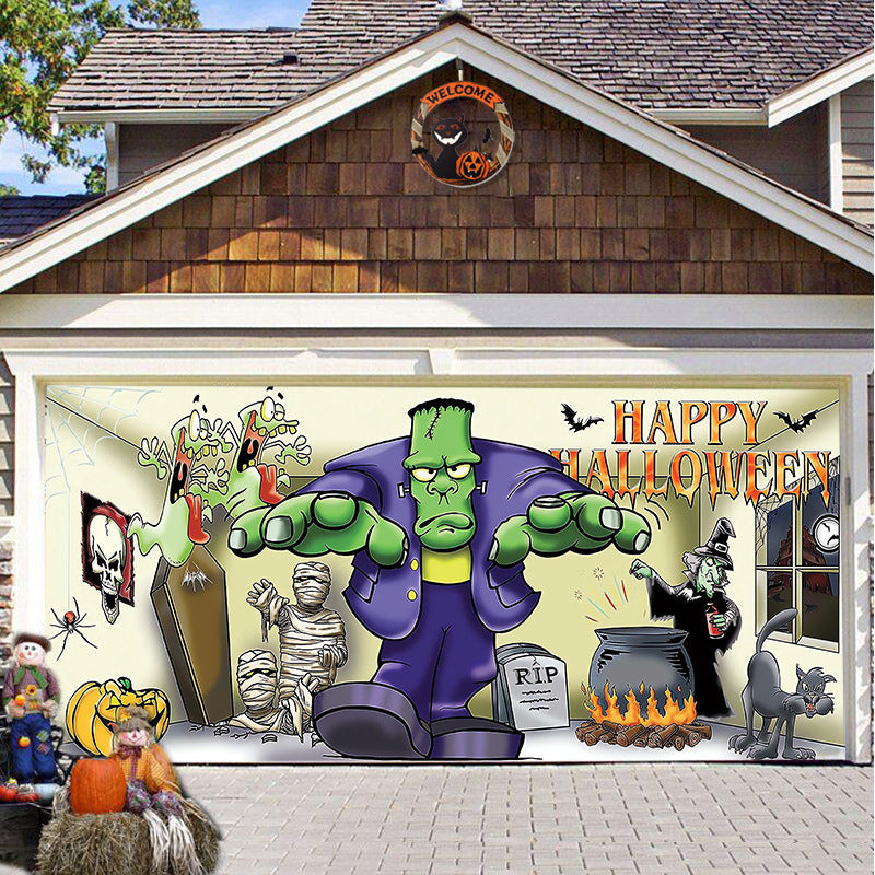 Halloween 2024 Garage Door Decoration