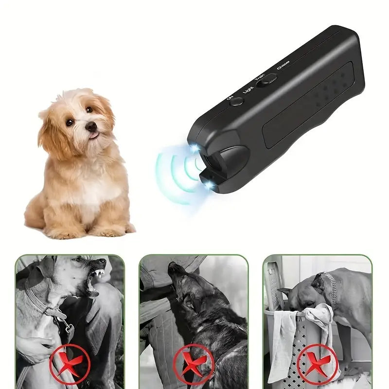 Handheld Bark Control Luminous Ultrasonic Animal Repeller