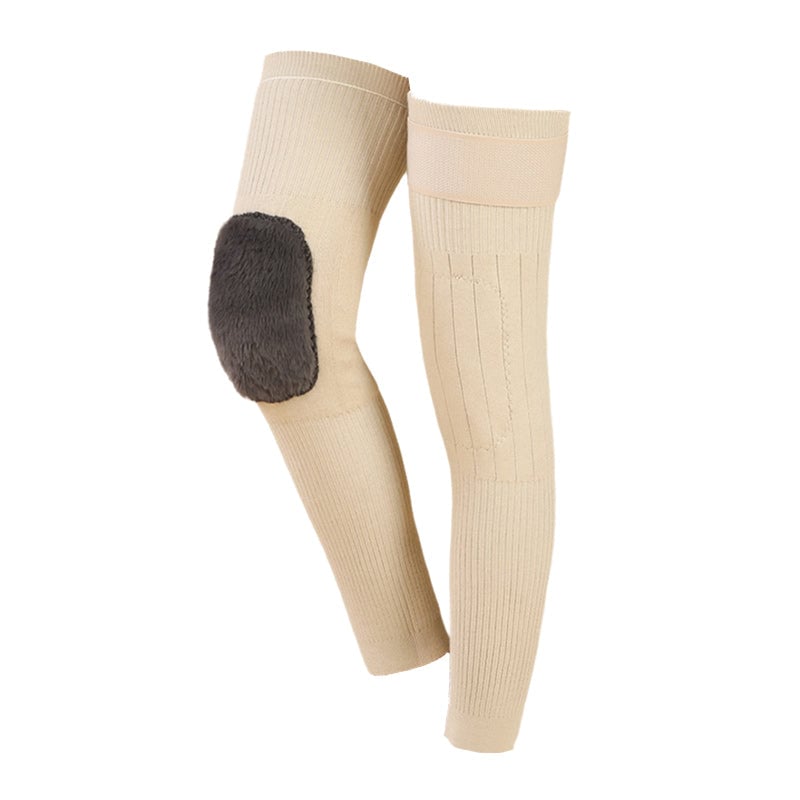 Velvet warm velcro knee pads