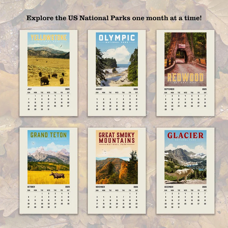 National Parks 2025 Wall Calendar