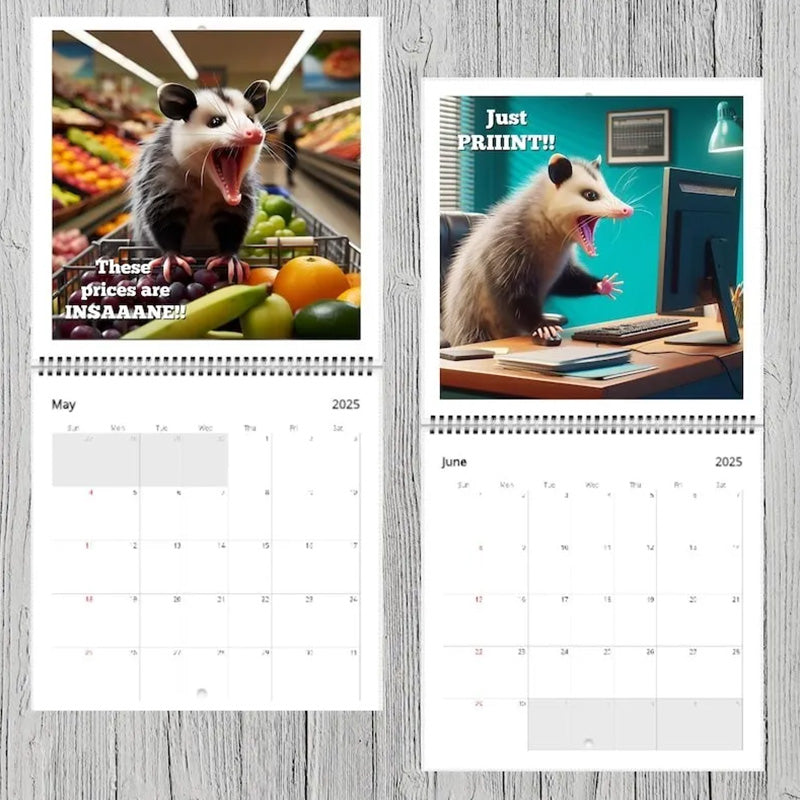 2025 Screaming Possums Calendar