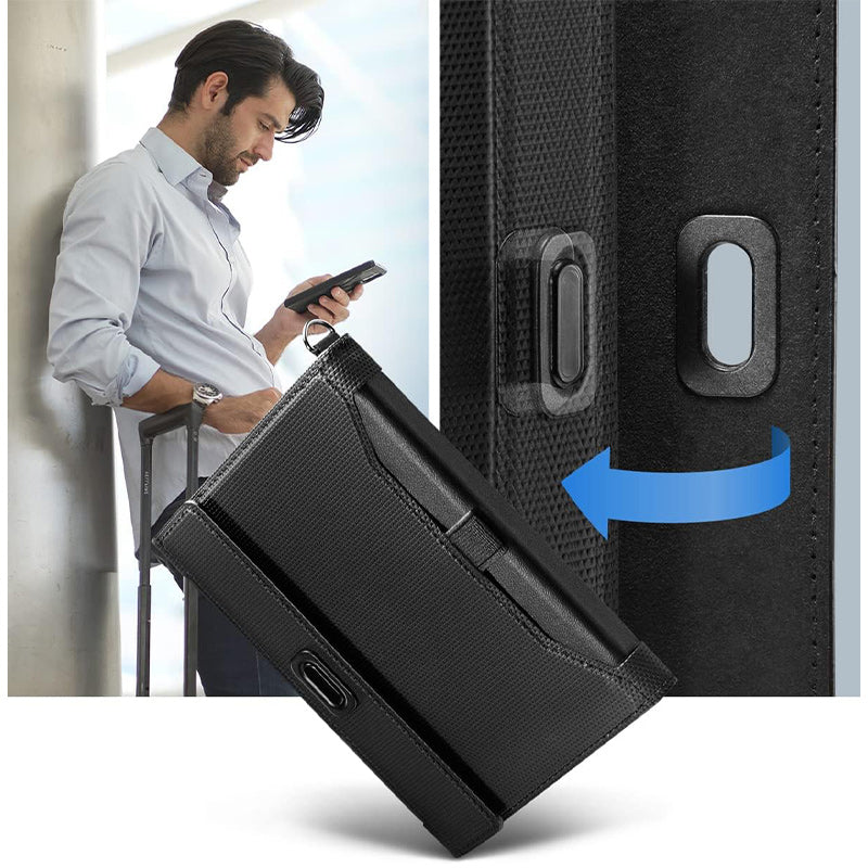 Stylish Durable Multifunctional Men's Short Passport Case