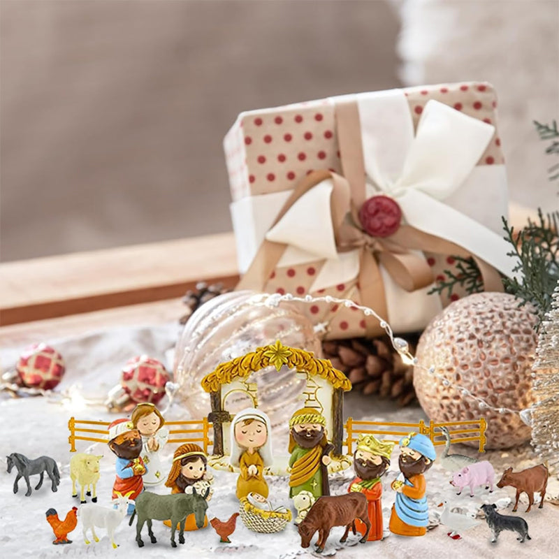 Nativity Advent Calendar - 24 Days of Christmas Nativity Scene Set