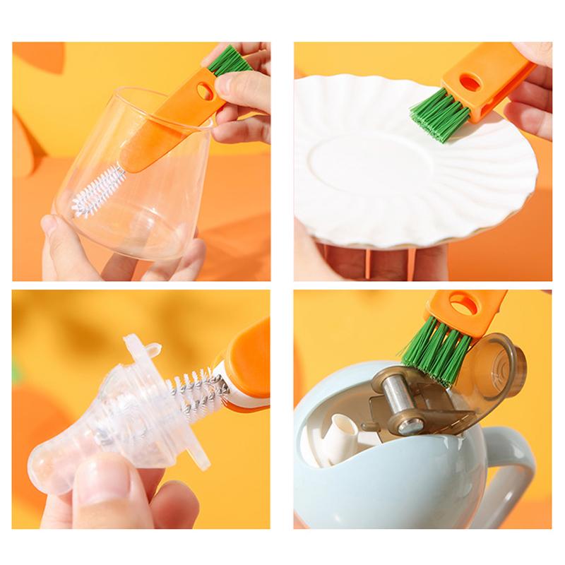 Creative 3-in-1 Multifunctional Cup Lid Cleaning Brush