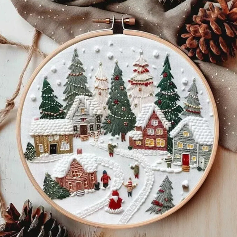 Christmas embroidery material pack