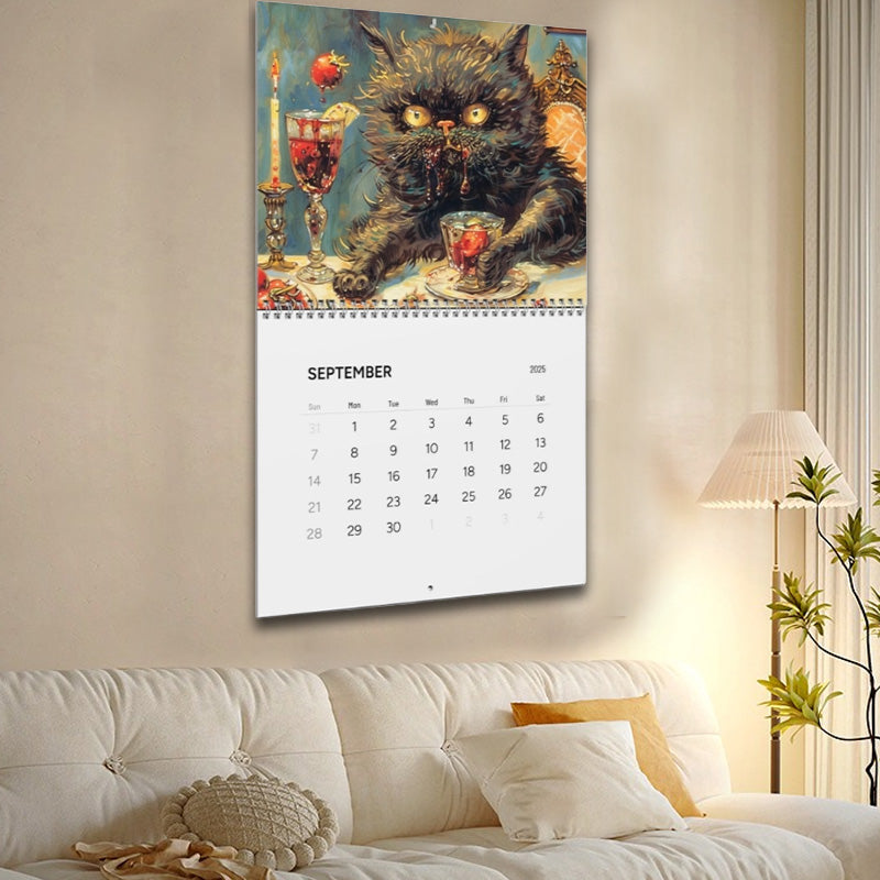 2025 Drunk Cat Calendar