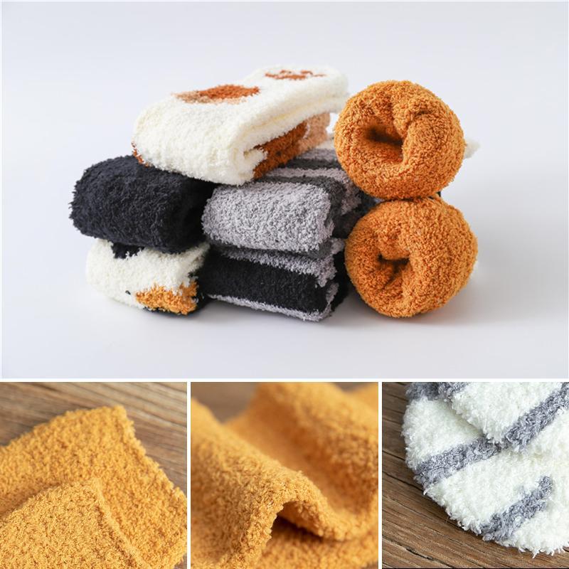 Thick Warm Cute Cat Claw Floor Socks