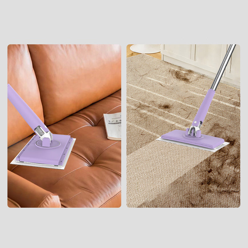 Mini mop with dust cloth clip