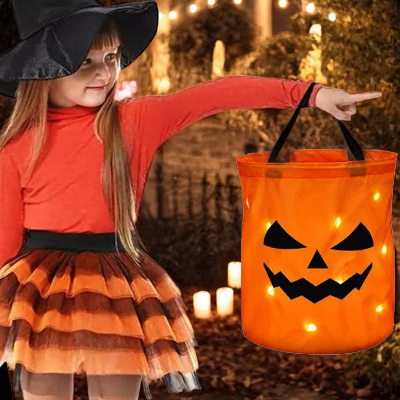 Personalized Glowing Pumpkin Tote