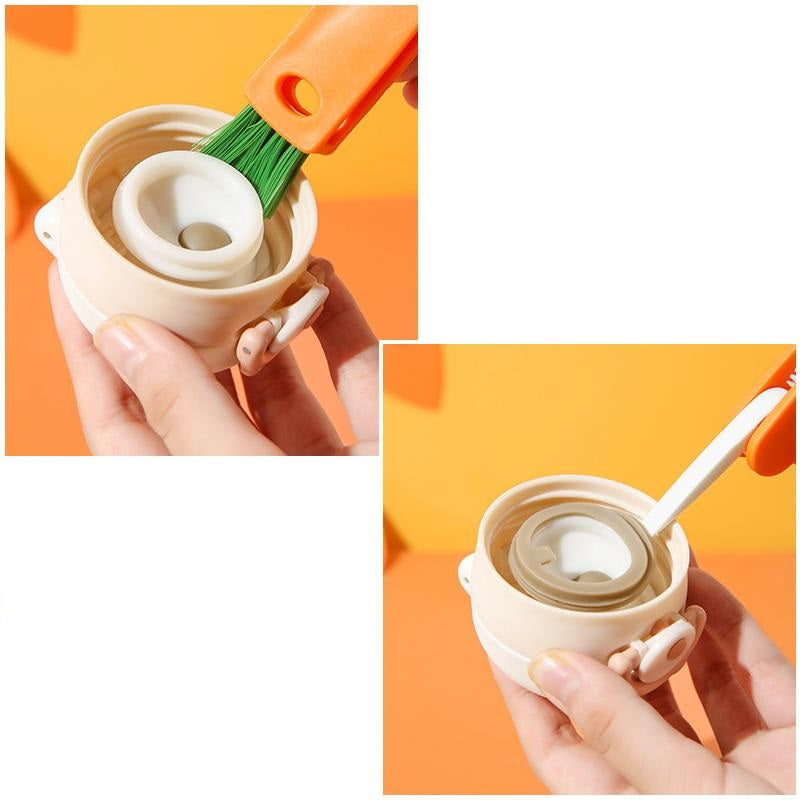 Creative 3-in-1 Multifunctional Cup Lid Cleaning Brush