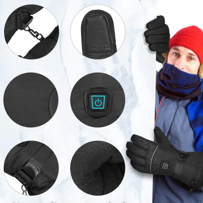 Warm touch screen heated gloves