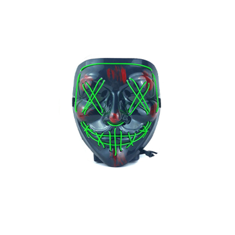 Halloween scary ghost face LED light mask