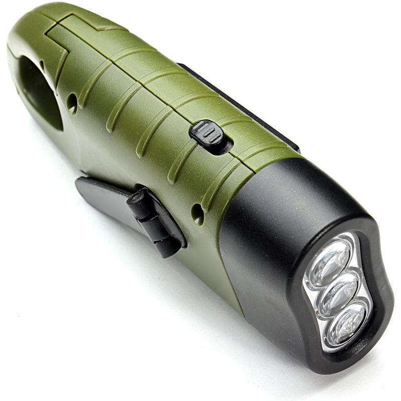 Hand Crank Solar Powered Flashlight