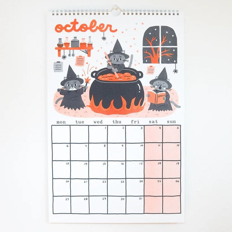 2025 Risograph Cat Calendar