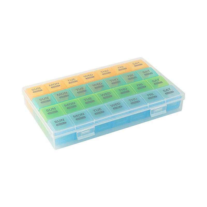 28-Compartment Large-Capacity Portable Pill Organizer