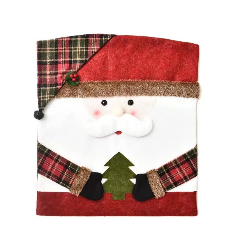 Christmas Decoration Cartoon Chair Cover