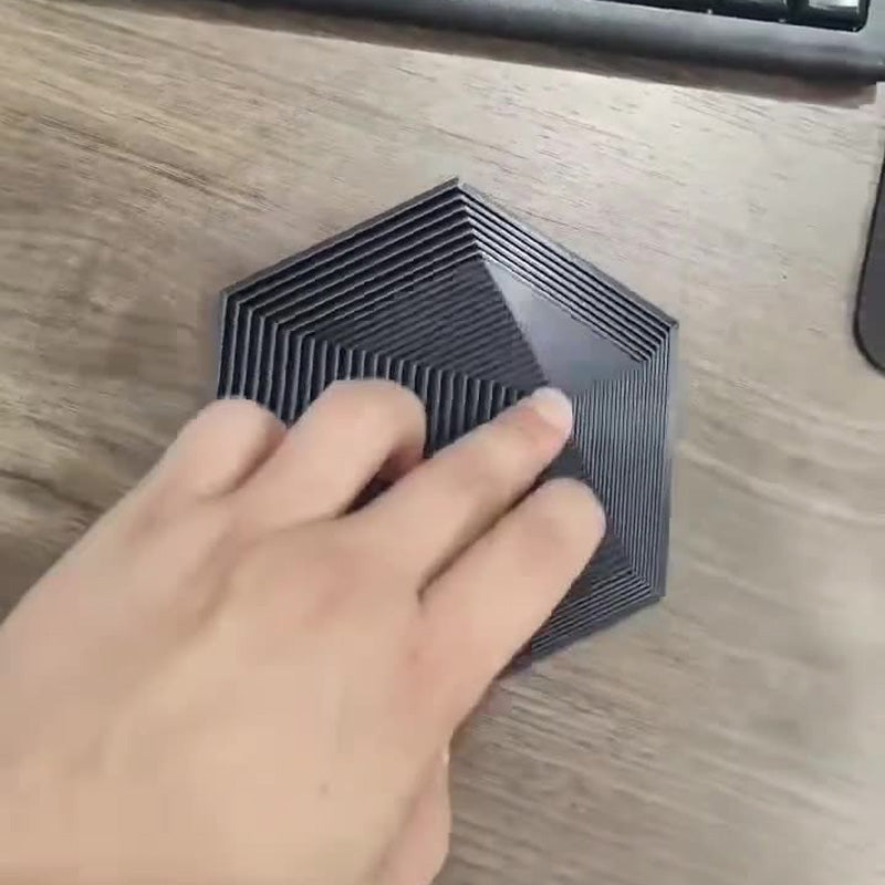 3D-Printed Fractal Fidget Hexagon