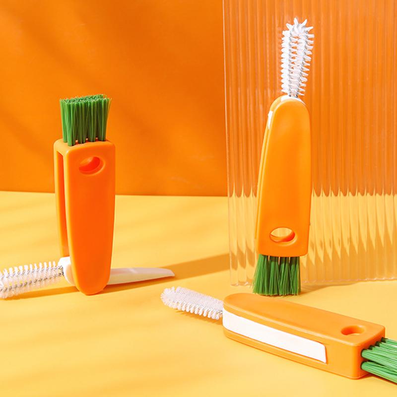 Creative 3-in-1 Multifunctional Cup Lid Cleaning Brush