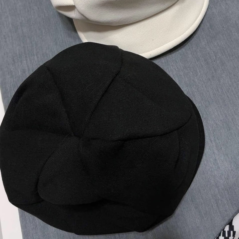 Women's Wide-Brim Ruched Newsboy Cap