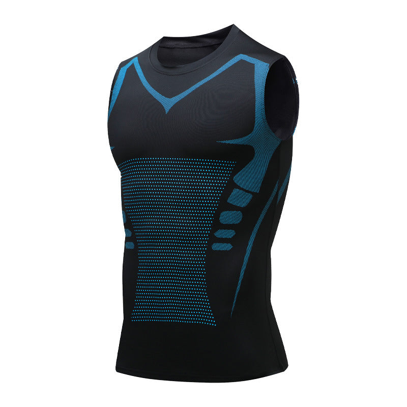 Men's Quick-Dry Sleeveless Sports Compression Tank Top