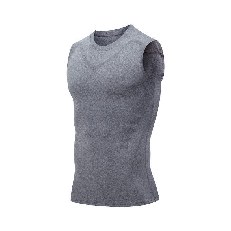 Men's Quick-Dry Sleeveless Sports Compression Tank Top