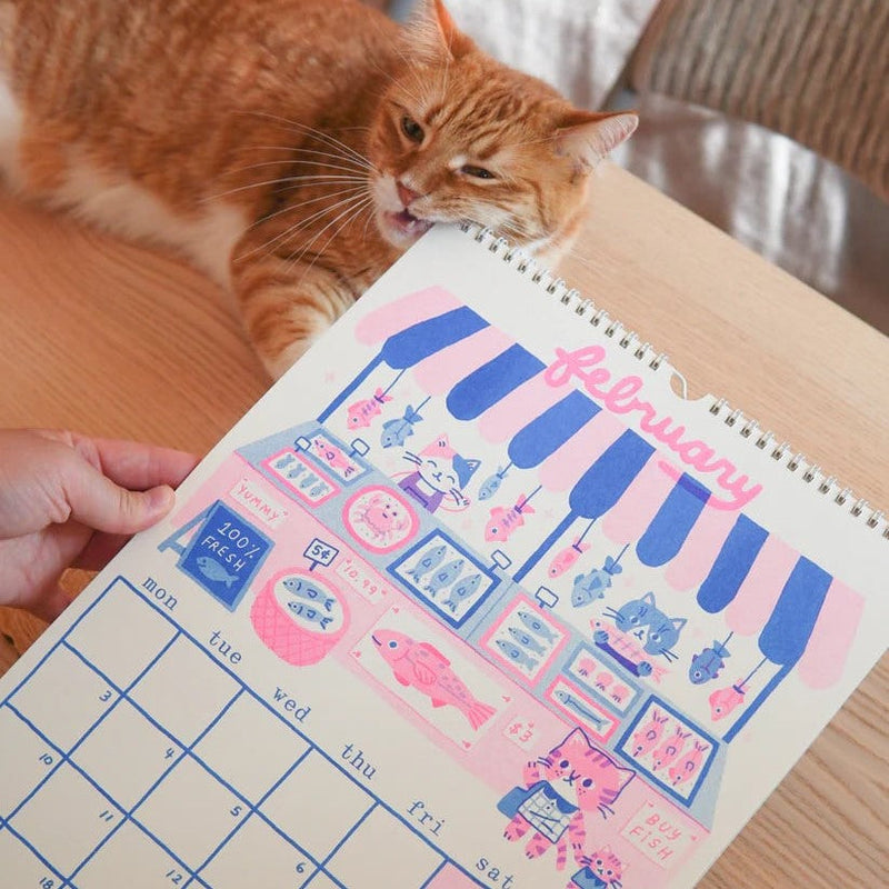 2025 Risograph Cat Calendar