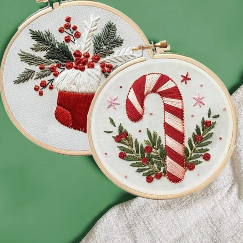 Christmas embroidery material pack