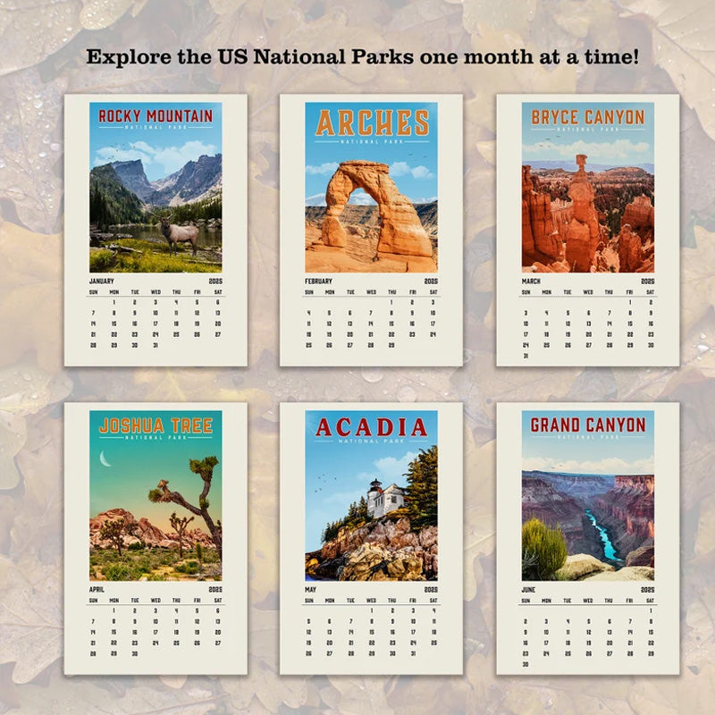 National Parks 2025 Wall Calendar