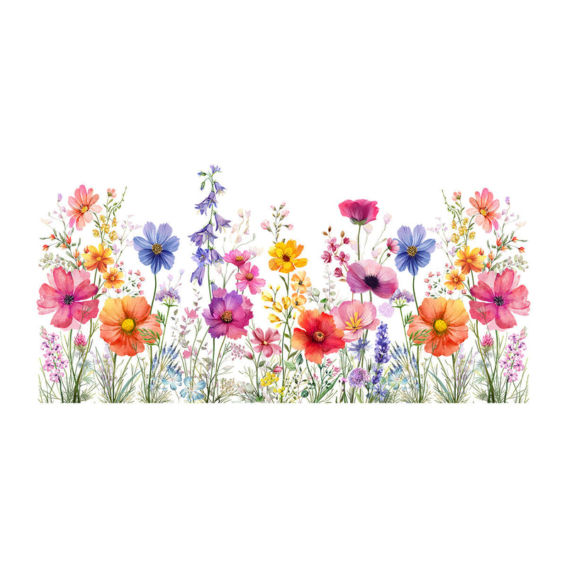 2024 New Colorful Floral Bouquet Window Sticker