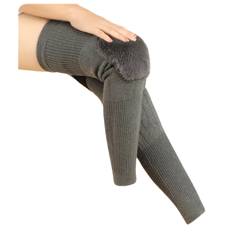 Velvet warm velcro knee pads