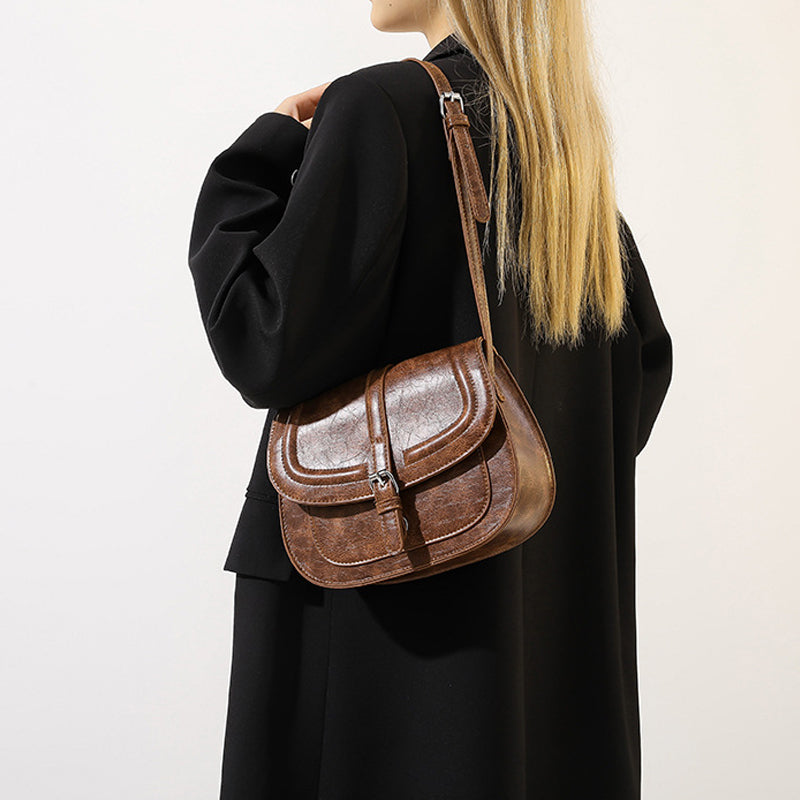 Retro Saddle Crossbody Bag