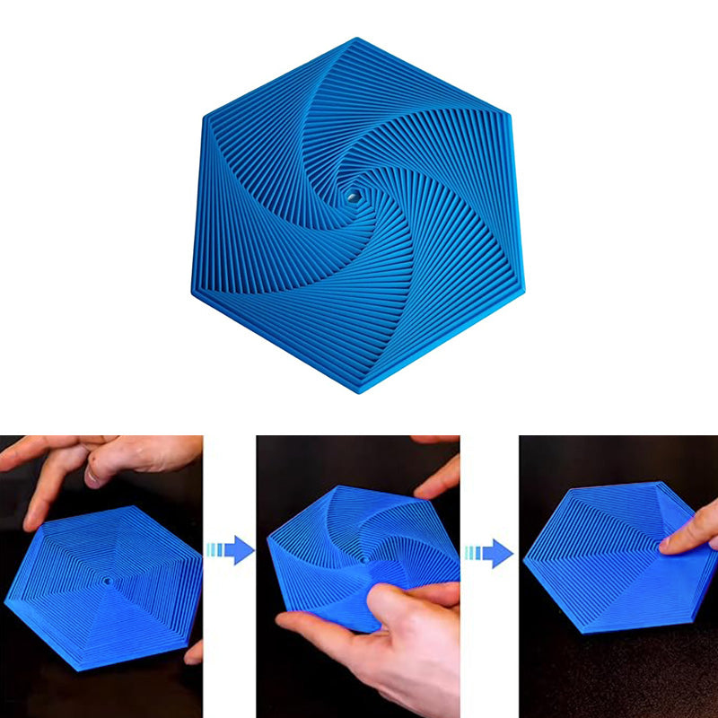 3D-Printed Fractal Fidget Hexagon