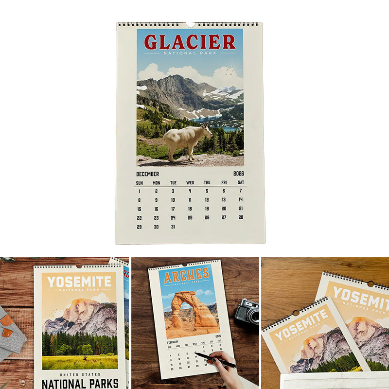 National Parks 2025 Wall Calendar