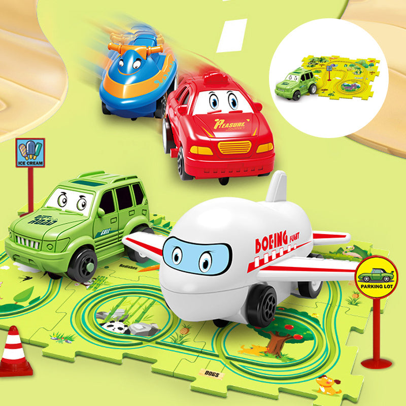 🧩Children's Educational Puzzle Track Car Play Set🧩