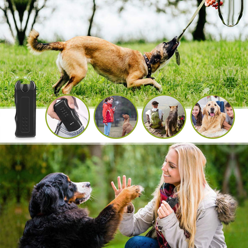 Handheld Bark Control Luminous Ultrasonic Animal Repeller