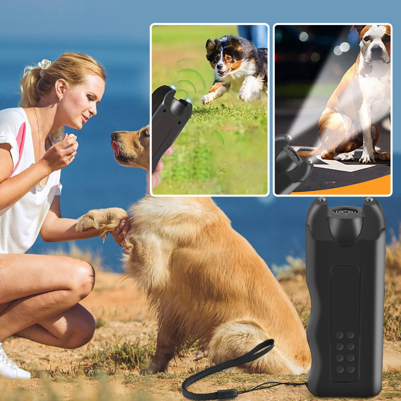 Handheld Bark Control Luminous Ultrasonic Animal Repeller