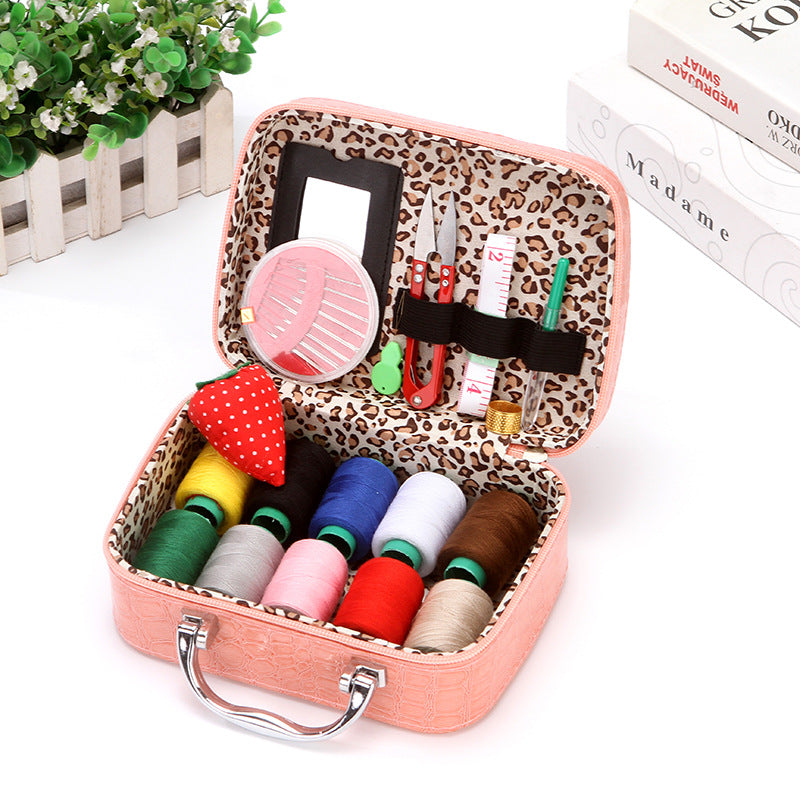 Household sewing box set mini suitcase