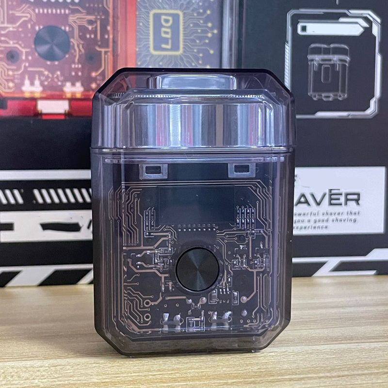 Transparent Mini Dual Head Electric Shaver