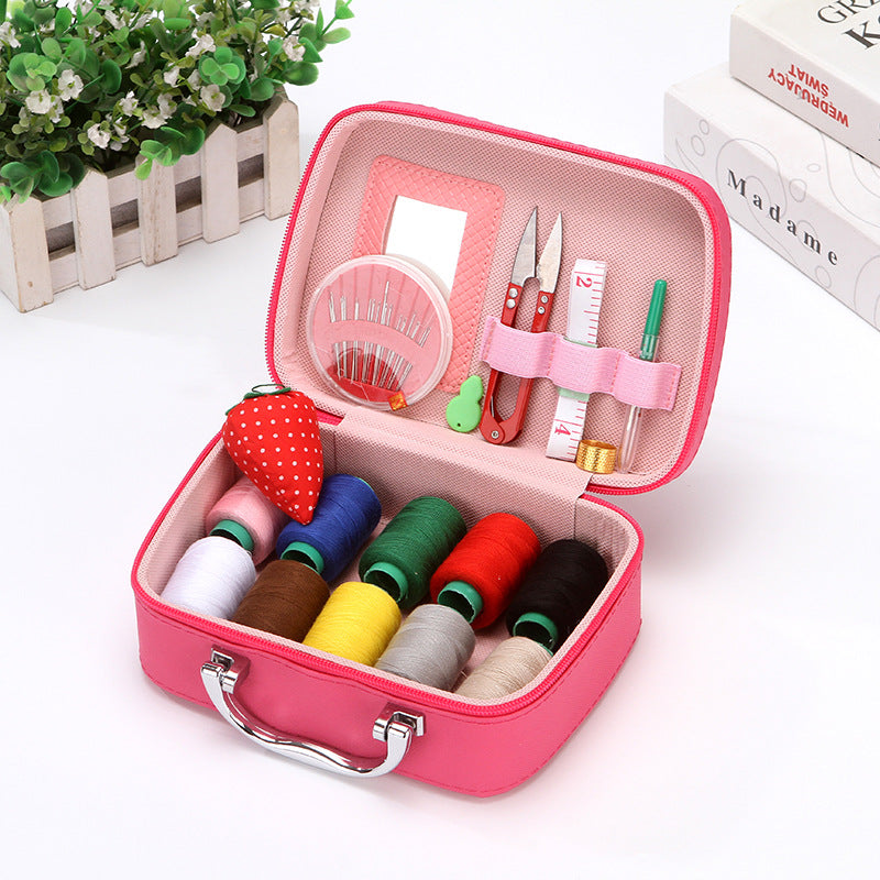 Household sewing box set mini suitcase